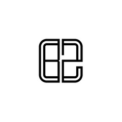 Letter BZ logo icon design template elements