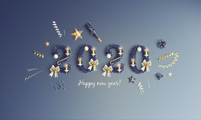 2020 happy new year card