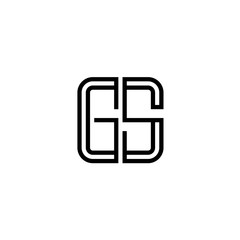 Letter GS logo icon design template elements