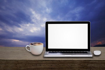 digital laptop computer. technology and business .