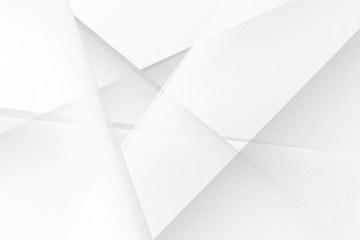 Obraz premium Abstract geometric white and gray color background. Vector, illustration.