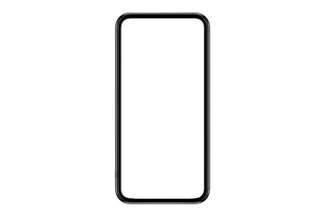Smartphone similar to iphone xs max with blank white screen for Infographic Global Business Marketing Plan , mockup model similar to iPhonex isolated Background of ai digital investment economy. HD