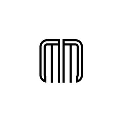 Letter MM logo icon design template elements