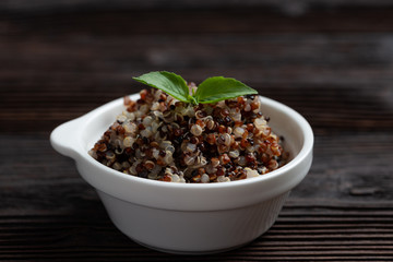 Hot Cereal Mix of Red and Whole Grain Quinoa