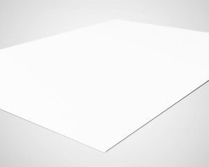 A4 landscape Horizontal Flyer White Blank Mockup