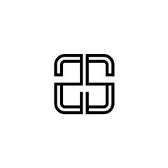 Letter ZS logo icon design template elements