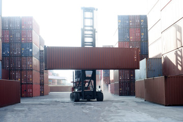 Container handlers Cargo container yard