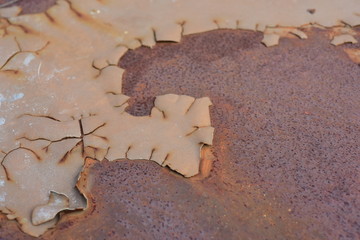 Rusted car body, used as a background image