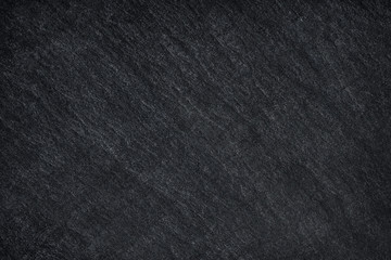 Dark grey black slate stone background or texture