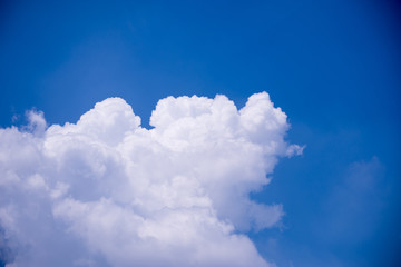 Naklejka na ściany i meble Blue sky with white clouds,Background,Copy space for text