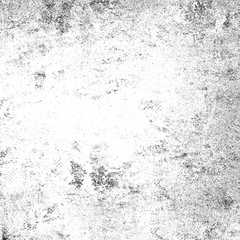 Grunge background black and white. Pattern of scratches, chips, scuffs. Abstract monochrome worn texture. Old dirty surface. Vintage vector clipart