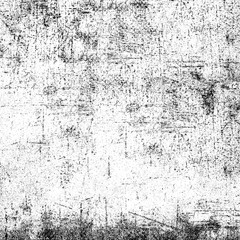 Grunge background black and white. Pattern of scratches, chips, scuffs. Abstract monochrome worn texture. Old dirty surface. Vintage vector clipart