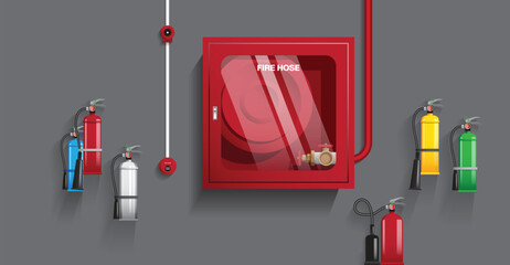 fire extinguisher 03 - obrazy, fototapety, plakaty
