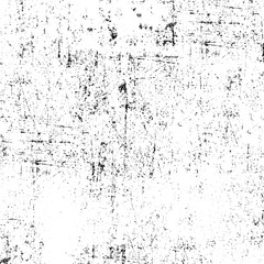 Grunge background black and white. Pattern of scratches, chips, scuffs. Abstract monochrome worn texture. Old dirty surface. Vintage vector clipart