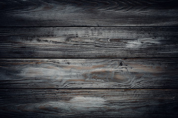 Gray wooden background with old painted boards