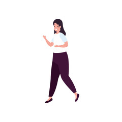 beautiful woman avatar character icon vector illustration design