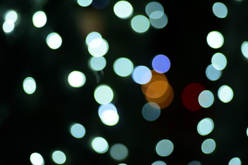 Blurry of Christmas lights
