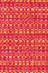 Fototapeta na wymiar pink linen fabric texture background