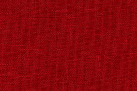 real organic red linen fabric texture background