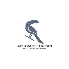 Toucan Silhouette Design concept Illustration Vector Template
