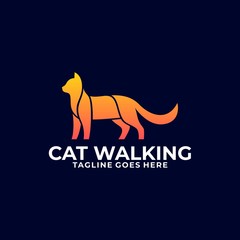 Cat Colorful Design Concept illustration Vector Template