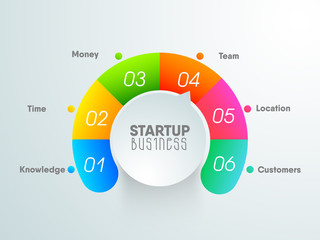 Start Up Business infographic element.