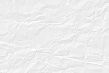 crumpled white paper background close up