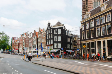Fototapeta na wymiar amsterdam streetview