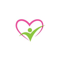 Healthy Life people Logo
