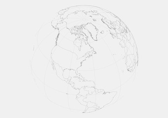 globe isolated on white background