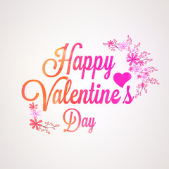 Greeting card for Valentine's Day Celebration.