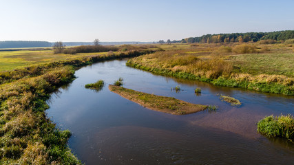 Jesień w Dolinie Górnej Narwi, Podlasie, Polska © podlaski49