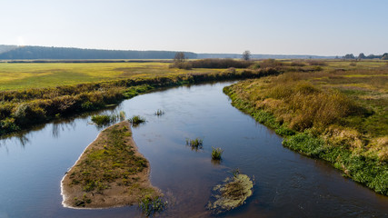 Jesień w Dolinie Górnej Narwi, Podlasie, Polska © podlaski49