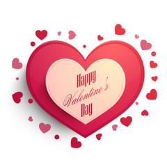 Obraz na płótnie Canvas Greeting card for Valentine's Day Celebration.