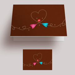 Greeting Card for Valentine's Day celebration.