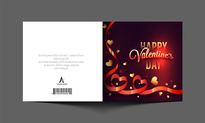 Greeting card for Valentine's Day Celebration.
