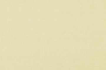 Blended cotton silk fabric wallpaper texture pattern background in light yellow beige color