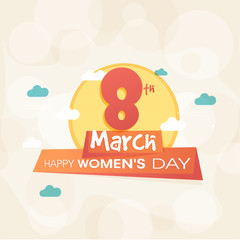 Greeting Card for Women's Day celebration.