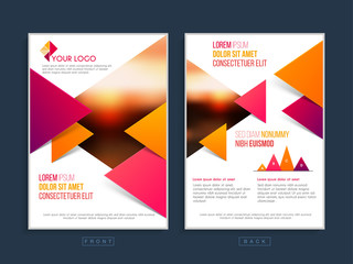 Two Page template or flyer for Business.