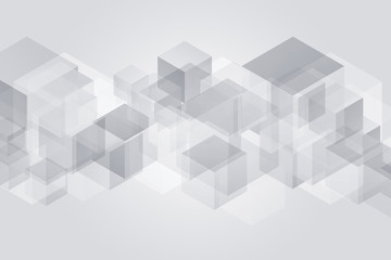 Geometric cubes pattern abstract. Squares construction background.