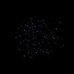 Purple glitter star confetti little spark violet