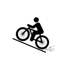 bicycle logo icon vector flat design