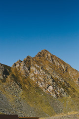 A very beautiful landscape with a special location of the Carpathian mountains, Transfagarasan
