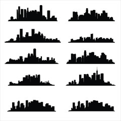 silhouette of city