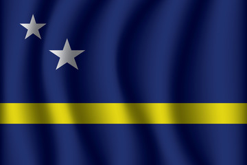 Flag of Curacao. Curacao Icon vector illustration eps10.