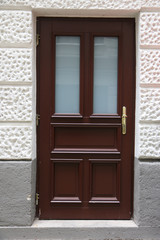 The Rustic barn doors wooden on outdoor