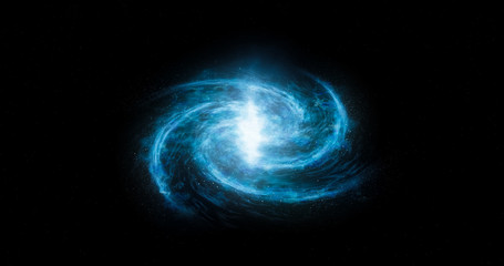 Nebula is a starry space. Model of galaxy structure. The structure of our universe space.