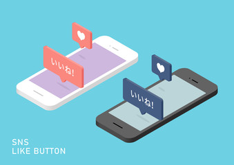 いいね！の吹き出しアイコン