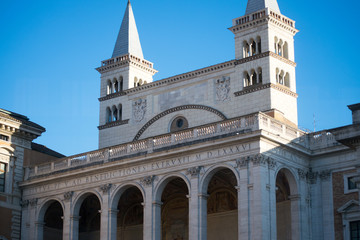 ancient cathedral in rome in italy