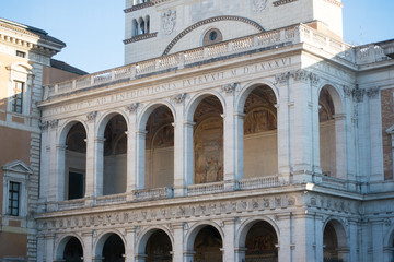 Obraz premium ancient cathedral in rome in italy
